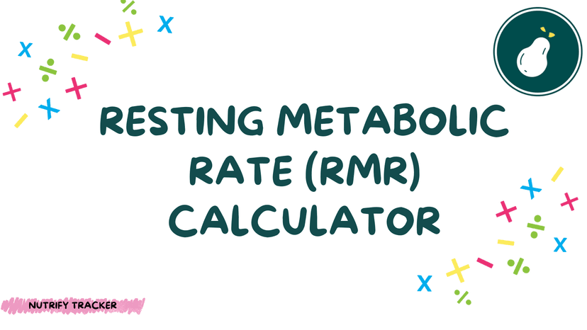 Resting Metabolic Rate (RMR) Calculator